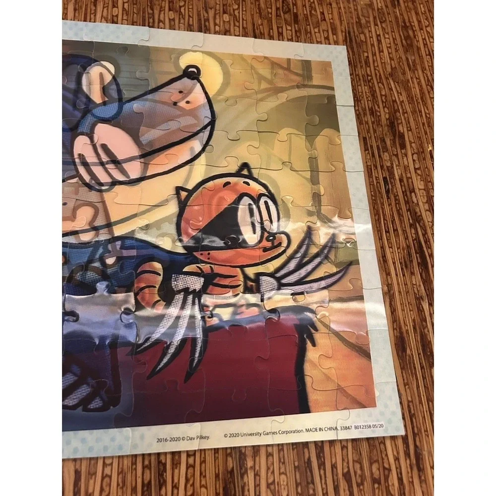 DogMan‎ Lenticular Jigsaw Puzzle 100 Pieces Dav Pilkey 14x19 University Games